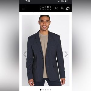 Jachs New York Sports Coat Navy Jacket New With Tags